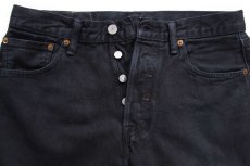 画像4: Levi'sリーバイス 501 後染め ブラック デニムパンツ W30 L30★SDP4394 (4)