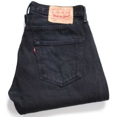 画像1: Levi'sリーバイス 501 後染め ブラック デニムパンツ W30 L30★SDP4394 (1)