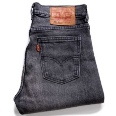 画像1: Levi'sリーバイス 505 C ストレッチ 先染め ブラック デニムパンツ W28★SDP4395 (1)