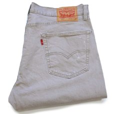 画像1: Levi'sリーバイス 505 ストレッチ カラーデニムパンツ ブラウンベージュ W36 L32★SDP4381 (1)