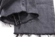 画像7: Levi'sリーバイス 501 カットオフ ブラック デニムパンツ W30★SDP4393 (7)