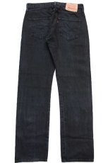 画像3: Levi'sリーバイス 501 後染め ブラック デニムパンツ W30 L30★SDP4394 (3)