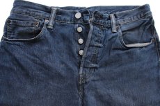 画像4: Levi'sリーバイス 501 後染め カラーデニムパンツ 紺 W31★SDP4392 (4)