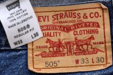 画像6: 00s Levi'sリーバイス 505 デニムパンツ W33 L30★SDP4397 (6)