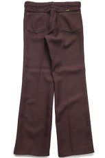 画像3: 90s USA製 Wranglerラングラー 82BN ランチャードレスジーンズ ポリエステルパンツ ブラウン W34★160 スタプレ (3)