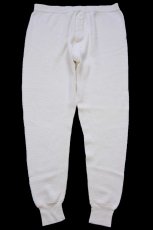 画像2: 80s 米軍 ドロワーズ コットン サーマルパンツ ナチュラル XL (2)