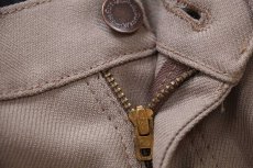 画像6: 80s USA製 Wranglerラングラー 82TN ランチャードレスジーンズ フレア ポリエステルパンツ タン W34 L34★157 スタプレ (6)