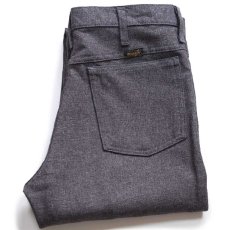 画像1: 00s メキシコ製 Wranglerラングラー 82HG ランチャードレスジーンズ フレア ポリエステルパンツ ヘザーグレー W31 L30★154 スタプレ (1)