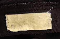 画像5: 80s USA製 Wranglerラングラー 82BN ランチャードレスジーンズ フレア ポリエステルパンツ ブラウン W34★162 スタプレ (5)