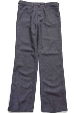 画像2: 90s USA製 Wranglerラングラー 82HG ランチャードレスジーンズ フレア ポリエステルパンツ ヘザーグレー W34 L31★155 スタプレ (2)