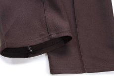 画像6: 80s USA製 Wranglerラングラー 82BN ランチャードレスジーンズ フレア ポリエステルパンツ ブラウン W34★162 スタプレ (6)