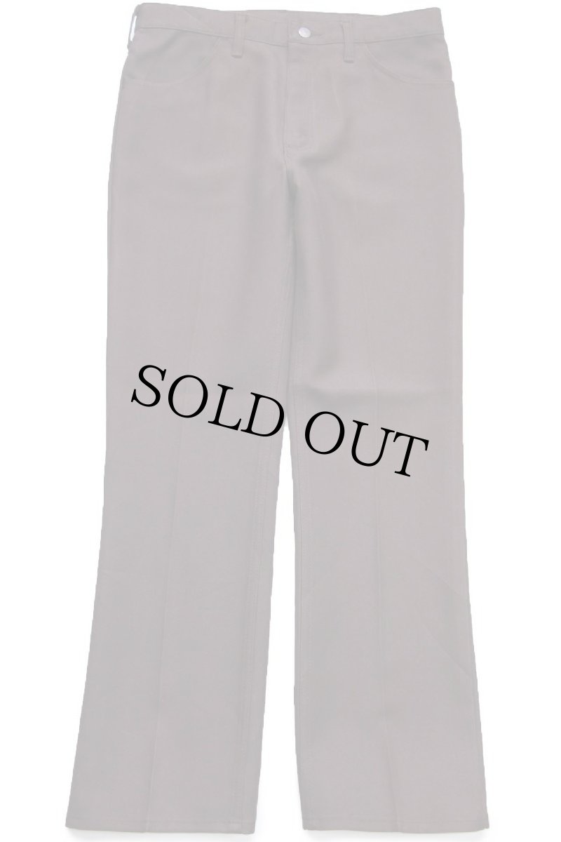 画像2: 80s USA製 Wranglerラングラー 82BN ランチャードレスジーンズ フレア ポリエステルパンツ ブラウン W34★162 スタプレ (2)