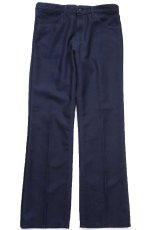 画像2: 90s USA製 Wranglerラングラー 82NV ランチャードレスジーンズ ポリエステルパンツ ネイビー W34 L31★163 スタプレ (2)