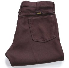 画像1: 90s USA製 Wranglerラングラー 82BN ランチャードレスジーンズ ポリエステルパンツ ブラウン W34★160 スタプレ (1)