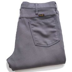画像1: 90s USA製 Wranglerラングラー 82GY ランチャードレスジーンズ フレア ポリエステルパンツ グレー W34 L30★153 スタプレ (1)