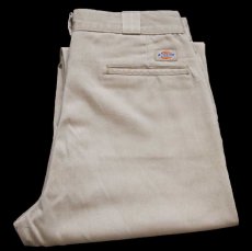 画像1: 90s Dickiesディッキーズ ワークパンツ カーキ W33★874 (1)