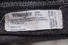 画像5: 90s USA製 Wranglerラングラー 82HG ランチャードレスジーンズ フレア ポリエステルパンツ ヘザーグレー W34 L31★155 スタプレ (5)