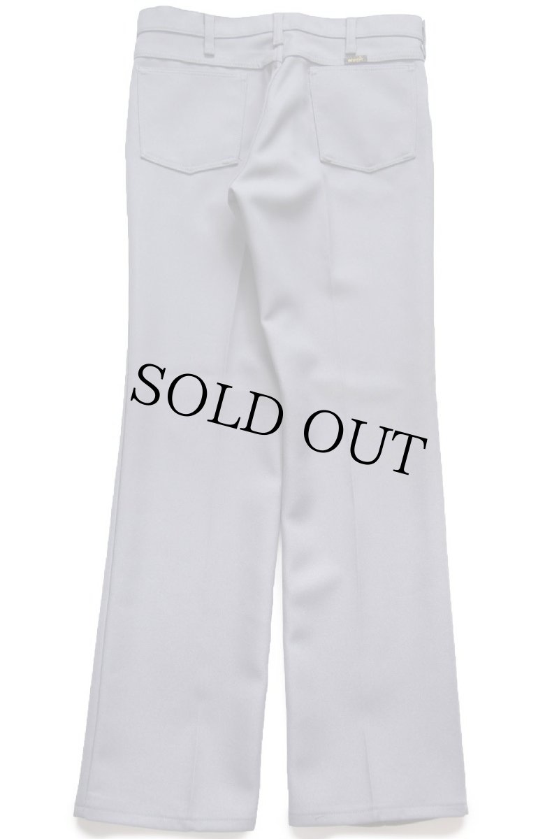 画像3: 90s USA製 Wranglerラングラー 82GY ランチャードレスジーンズ フレア ポリエステルパンツ グレー W34 L33★152 スタプレ (3)