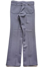 画像3: 90s USA製 Wranglerラングラー 82GY ランチャードレスジーンズ フレア ポリエステルパンツ グレー W34 L33★152 スタプレ (3)