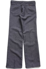 画像3: 90s USA製 Wranglerラングラー 82HG ランチャードレスジーンズ フレア ポリエステルパンツ ヘザーグレー W34 L31★155 スタプレ (3)