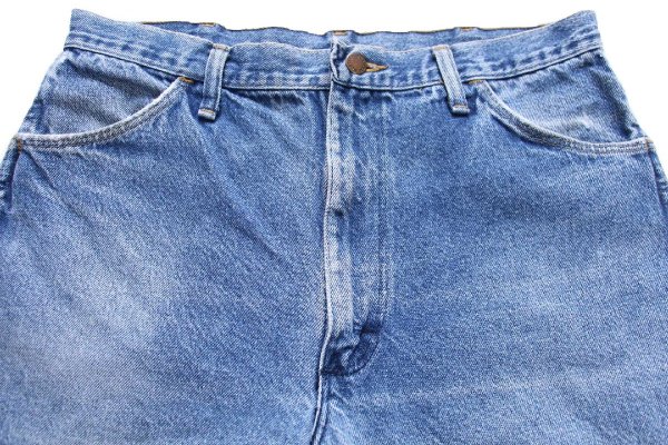 80s USA製 RUSTLERラスラー フレア デニムパンツ W36 L32☆Wrangler