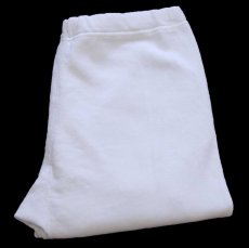 画像1: 80s USA製 DISCUS Athletic 無地 スウェットパンツ 白 L (1)