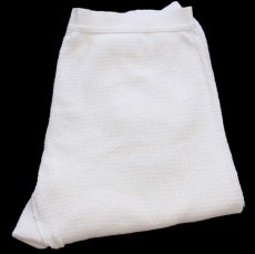 画像1: 80s 米軍 ドロワーズ コットン サーマルパンツ ナチュラル XL (1)