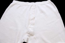 画像4: 80s 米軍 ドロワーズ コットン サーマルパンツ ナチュラル XL (4)