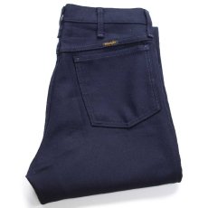 画像1: 00s メキシコ製 Wranglerラングラー 82NV ランチャードレスジーンズ ポリエステルパンツ ネイビー W31 L34★165 スタプレ (1)