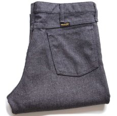 画像1: 90s USA製 Wranglerラングラー 82HG ランチャードレスジーンズ フレア ポリエステルパンツ ヘザーグレー W34 L31★155 スタプレ (1)