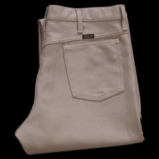 画像1: 00s メキシコ製 Wranglerラングラー 82KH ランチャードレスジーンズ フレア ポリエステルパンツ カーキ W36 L30★158 スタプレ (1)