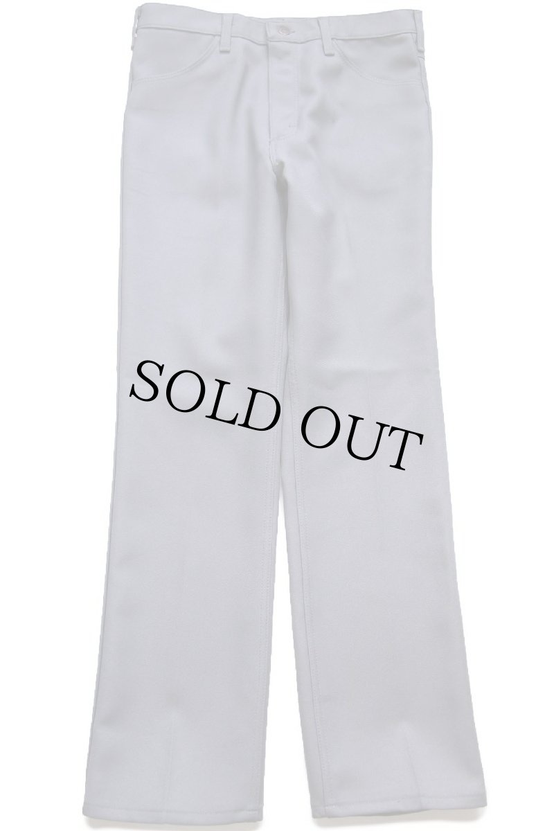 画像2: 90s USA製 Wranglerラングラー 82GY ランチャードレスジーンズ フレア ポリエステルパンツ グレー W34 L33★152 スタプレ (2)