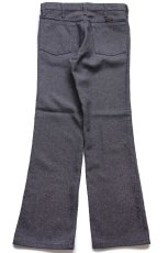 画像3: 00s メキシコ製 Wranglerラングラー 82HG ランチャードレスジーンズ フレア ポリエステルパンツ ヘザーグレー W31 L30★154 スタプレ (3)