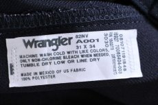 画像5: 00s メキシコ製 Wranglerラングラー 82NV ランチャードレスジーンズ ポリエステルパンツ ネイビー W31 L34★165 スタプレ (5)