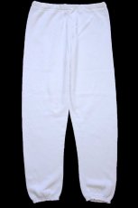 画像2: 80s USA製 DISCUS Athletic 無地 スウェットパンツ 白 L (2)