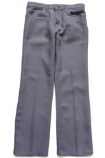 画像2: 90s USA製 Wranglerラングラー 82GY ランチャードレスジーンズ フレア ポリエステルパンツ グレー W34 L30★153 スタプレ (2)