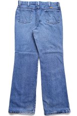 画像3: 80s USA製 RUSTLERラスラー フレア デニムパンツ W36 L32★Wranglerラングラー ブーツカット (3)