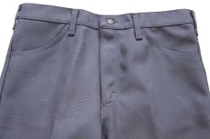 画像4: 90s USA製 Wranglerラングラー 82GY ランチャードレスジーンズ フレア ポリエステルパンツ グレー W34 L33★152 スタプレ (4)