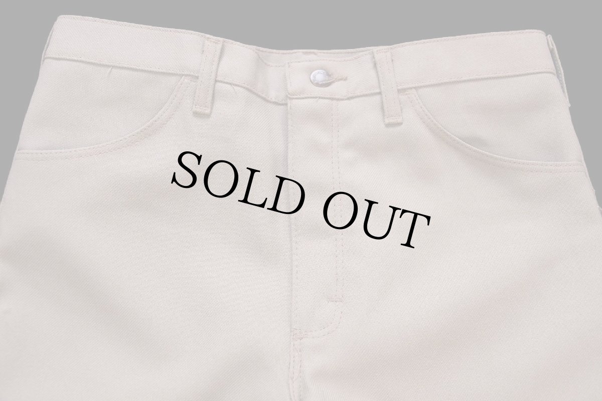 画像4: 80s USA製 Wranglerラングラー 82TN ランチャードレスジーンズ フレア ポリエステルパンツ タン W34 L34★157 スタプレ (4)