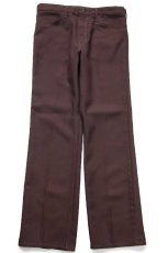 画像2: 90s USA製 Wranglerラングラー 82BN ランチャードレスジーンズ ポリエステルパンツ ブラウン W34★160 スタプレ (2)