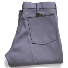 画像1: 90s USA製 Wranglerラングラー 82GY ランチャードレスジーンズ フレア ポリエステルパンツ グレー W34 L33★152 スタプレ (1)