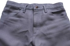 画像4: 90s USA製 Wranglerラングラー 82GY ランチャードレスジーンズ フレア ポリエステルパンツ グレー W34 L30★153 スタプレ (4)