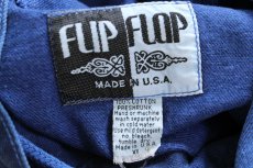 画像4: 90s USA製 FLIP FLOP 後染め カラーデニムパーカー 紺 XL (4)