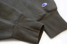 画像6: 90s Championチャンピオン ワンポイント リバースウィーブ スウェット オリーブ フェード (6)