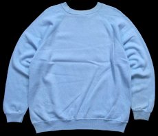 画像2: 80s USA製 Hanes REMINGTON FARMS NATIONAL HUNTING&FISHING DAY ハンティング フィッシング アート スウェット 水色 L (2)