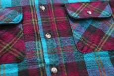 画像5: 90s USA製 FIVE BROTHERファイブブラザー チェック コットン フランネルシャツ L-T (5)