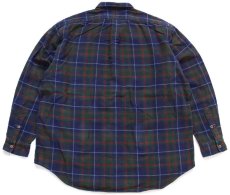 画像2: 90s ポロ ラルフローレン タータンチャック コットン フランネルシャツ XL (2)