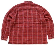 画像2: 90s L.L.Bean チェック 織り柄 コットンシャツ L★インド綿 (2)