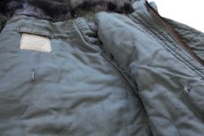 画像7: 80s 米軍 USAF N-3B フライトジャケット セージグリーン M (7)