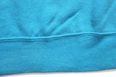 画像7: 80s USA製 YOU CANNOT TAME WHAT IS MEANT TO BE WILD メッセージ イラスト 両面プリント スウェット 水色 L (7)